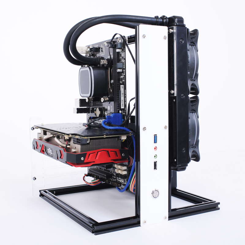 Su-soğutma alüminyumu Test tez - Aluminum Open Frame Test Bench Water Cooling incelemesi ve fiyatı