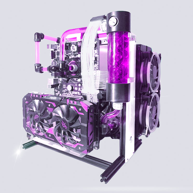 Su-soğutma alüminyumu Test tez - Aluminum Open Frame Test Bench Water Cooling incelemesi ve fiyatı